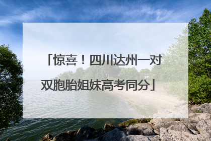 惊喜！四川达州一对双胞胎姐妹高考同分