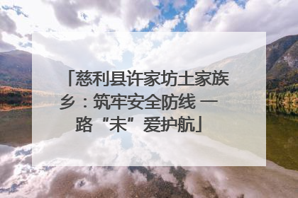 慈利县许家坊土家族乡：筑牢安全防线 一路“未”爱护航