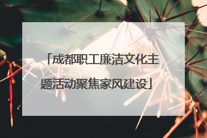成都职工廉洁文化主题活动聚焦家风建设