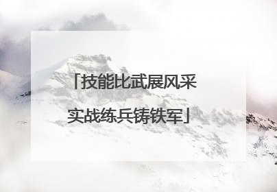 技能比武展风采 实战练兵铸铁军