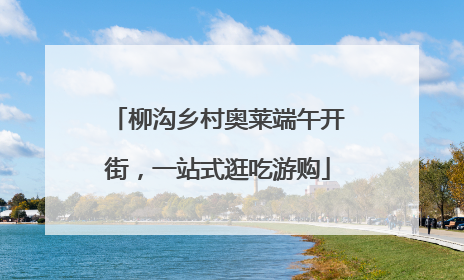 柳沟乡村奥莱端午开街，一站式逛吃游购