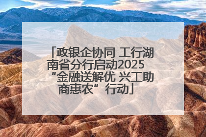 政银企协同 工行湖南省分行启动2025“金融送解优 兴工助商惠农”行动