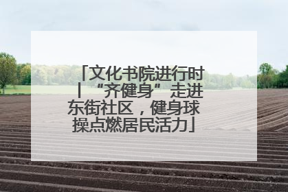 文化书院进行时丨“齐健身”走进东街社区，健身球操点燃居民活力