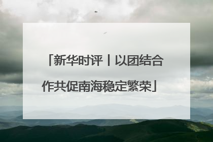 新华时评丨以团结合作共促南海稳定繁荣