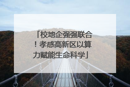 校地企强强联合！孝感高新区以算力赋能生命科学