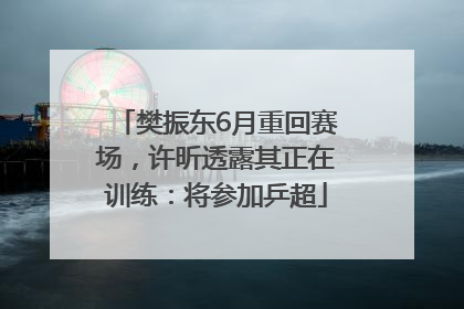 樊振东6月重回赛场，许昕透露其正在训练：将参加乒超