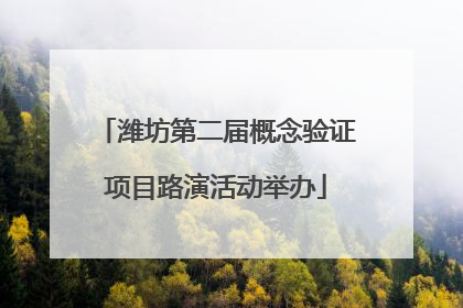 潍坊第二届概念验证项目路演活动举办