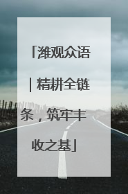 潍观众语｜精耕全链条，筑牢丰收之基