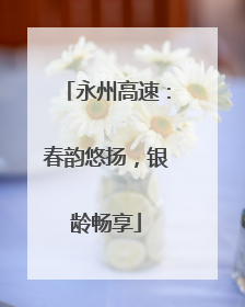 永州高速：春韵悠扬，银龄畅享