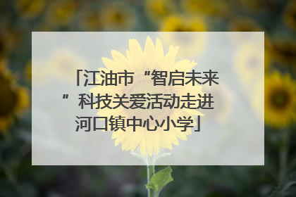 江油市“智启未来”科技关爱活动走进河口镇中心小学
