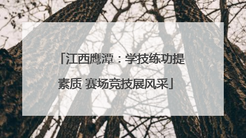 江西鹰潭：学技练功提素质 赛场竞技展风采