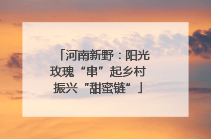 河南新野：阳光玫瑰“串”起乡村振兴“甜蜜链”