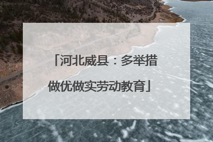 河北威县：多举措做优做实劳动教育