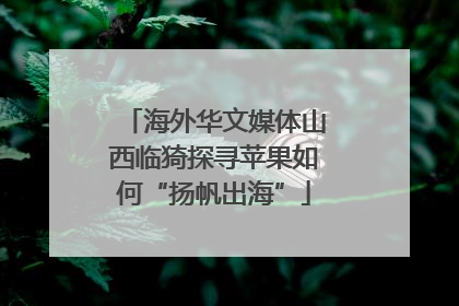 海外华文媒体山西临猗探寻苹果如何“扬帆出海”