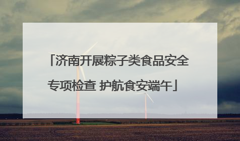 济南开展粽子类食品安全专项检查 护航食安端午