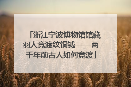 浙江宁波博物馆馆藏羽人竞渡纹铜钺——两千年前古人如何竞渡