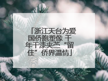 浙江天台为爱国侨胞塑像 千年干漆夹苎“留住”侨界温情