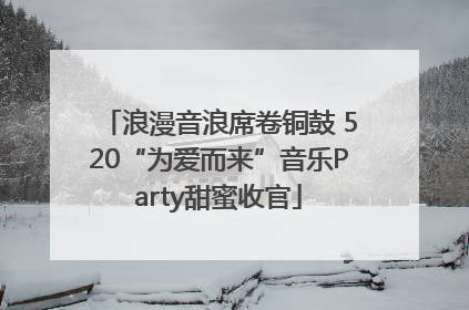 浪漫音浪席卷铜鼓 520“为爱而来”音乐Party甜蜜收官