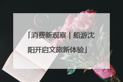 消费新观察｜船游沈阳开启文旅新体验