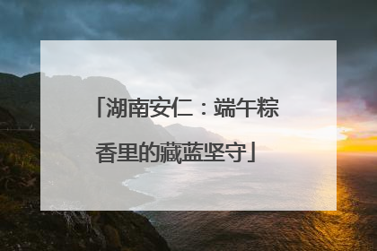 湖南安仁：端午粽香里的藏蓝坚守