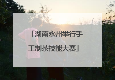 湖南永州举行手工制茶技能大赛