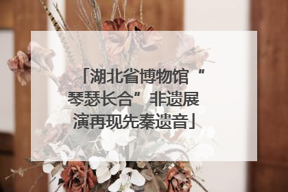 湖北省博物馆“琴瑟长合”非遗展演再现先秦遗音