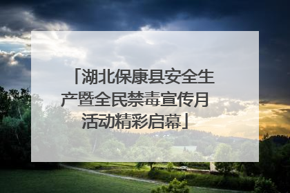 湖北保康县安全生产暨全民禁毒宣传月活动精彩启幕