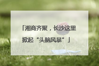湘商齐聚，长沙这里掀起“头脑风暴”