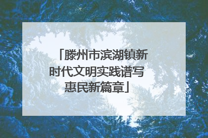 滕州市滨湖镇新时代文明实践谱写惠民新篇章