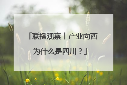 联播观察丨产业向西 为什么是四川？