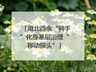 肃北百余“骑手”化身基层治理“移动探头”