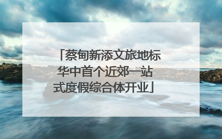 蔡甸新添文旅地标 华中首个近郊一站式度假综合体开业