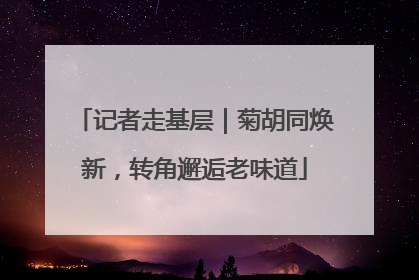 记者走基层｜菊胡同焕新，转角邂逅老味道