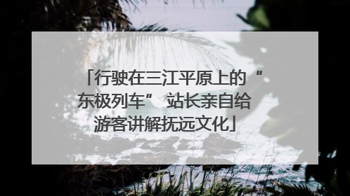 行驶在三江平原上的“东极列车” 站长亲自给游客讲解抚远文化