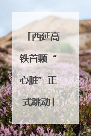 西延高铁首颗“心脏”正式跳动
