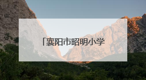 襄阳市昭明小学开展欢庆六一暨校园开放日活动