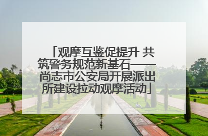 观摩互鉴促提升 共筑警务规范新基石——尚志市公安局开展派出所建设拉动观摩活动