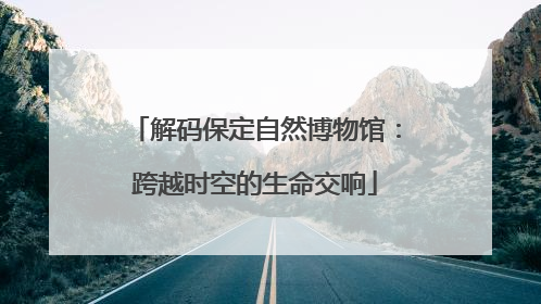 解码保定自然博物馆：跨越时空的生命交响