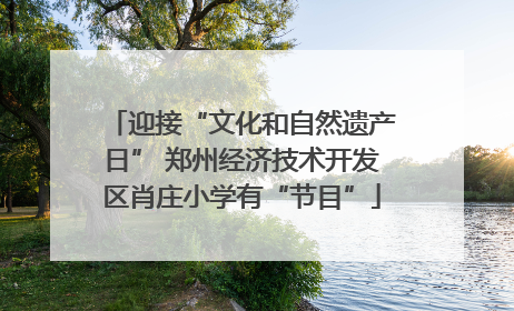 迎接“文化和自然遗产日” 郑州经济技术开发区肖庄小学有“节目”