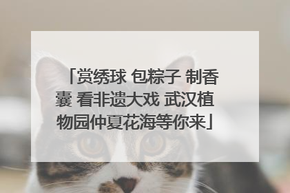 赏绣球 包粽子 制香囊 看非遗大戏 武汉植物园仲夏花海等你来