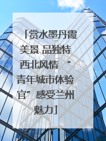 赏水墨丹霞美景 品独特西北风情 “青年城市体验官”感受兰州魅力