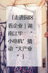 走进园区看企业｜湖南江华：“小电机”撬动“大产业”