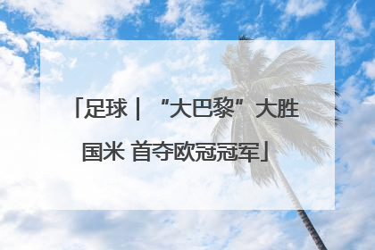 足球｜“大巴黎”大胜国米 首夺欧冠冠军