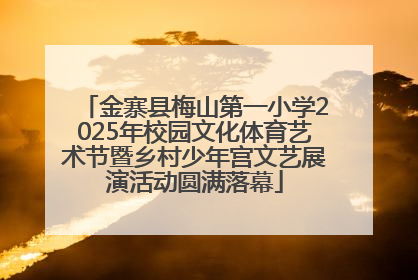 金寨县梅山第一小学2025年校园文化体育艺术节暨乡村少年宫文艺展演活动圆满落幕