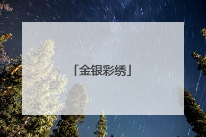 金银彩绣