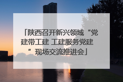 陕西召开新兴领域“党建带工建 工建服务党建”现场交流推进会