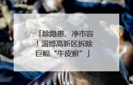 除隐患、净市容！淄博高新区拆除巨幅“牛皮癣”