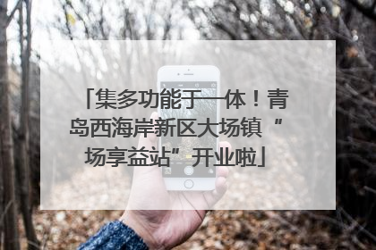 集多功能于一体！青岛西海岸新区大场镇“场享益站”开业啦