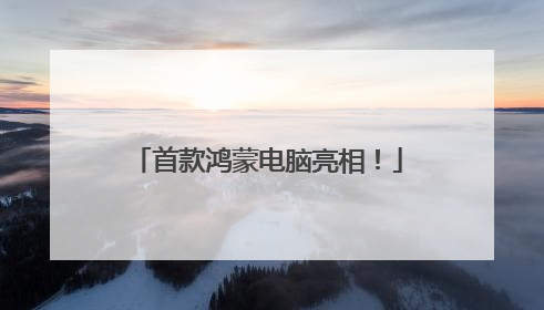 首款鸿蒙电脑亮相！