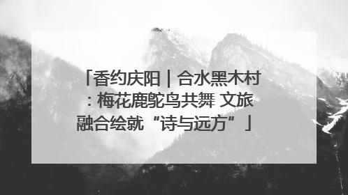 香约庆阳｜合水黑木村：梅花鹿鸵鸟共舞 文旅融合绘就“诗与远方”